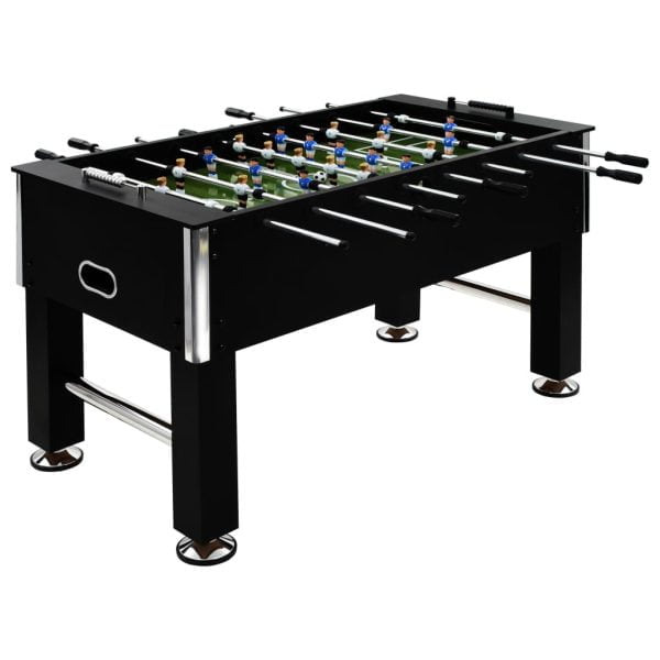 Football Table Steel 60 kg 140×74.5×87.5 cm Black