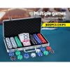 Poker Chip Set 300PC Chips TEXAS HOLD’EM Casino Gambling Dice Cards
