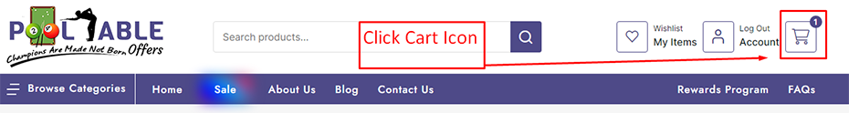 Click Cart Icon