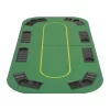 8-Player Folding Poker Tabletop 4 Fold Rectangular Green