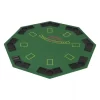 8-Player Folding Poker Tabletop 2 Fold Octagonal Green