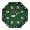 8-Player Folding Poker Tabletop 2 Fold Octagonal Green