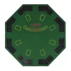 8-Player Folding Poker Tabletop 2 Fold Octagonal Green