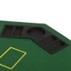 8-Player Folding Poker Tabletop 2 Fold Octagonal Green