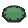 8-Player Folding Poker Table 2 Fold Octagonal Green