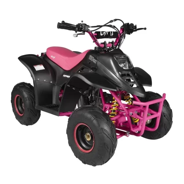 GMX 110cc Ripper-X Junior Kids Quad Bike - Black / Pink